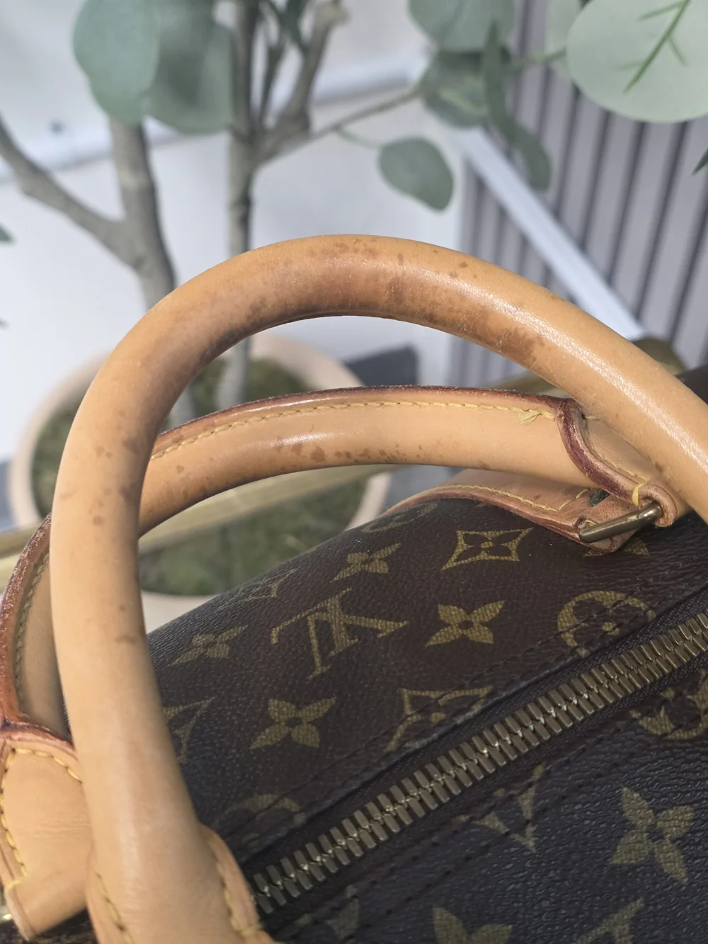 Louis Vuitton Brown Monogram Keepall Bandoulière 55 Travel Bag - Brown w/ Strap